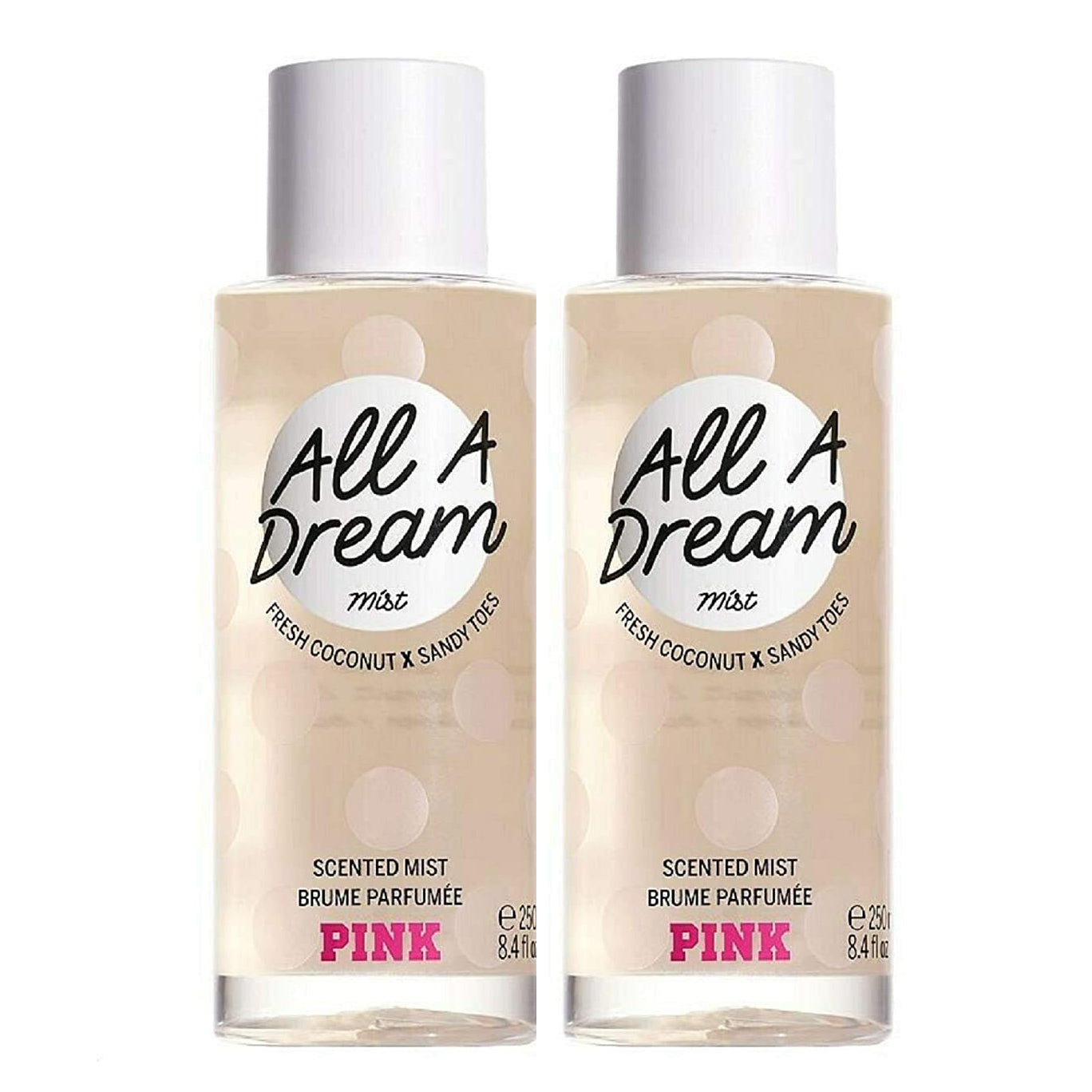 Secret Pink All Dream Body Mist 8.4 fl. oz/250 ml "2-PACK – Rafaelos