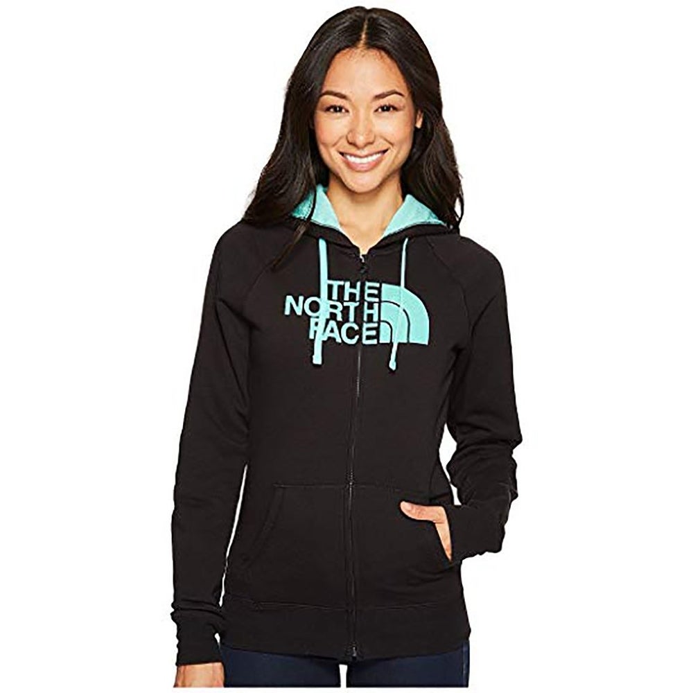 The North Face Women's Half Dome Full Zip Hoodie TNF Black/Bermuda Gre –  Rafaelos