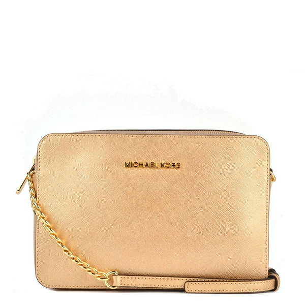 michael kors crossbody gold chain