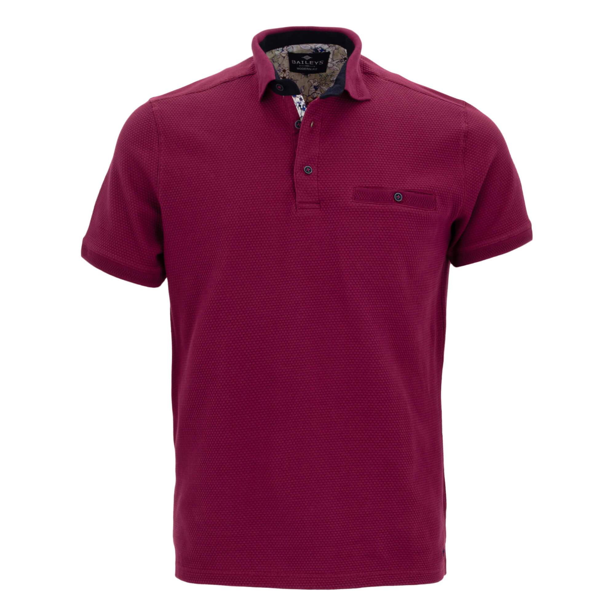 Polo liso en tejido estructura 916893