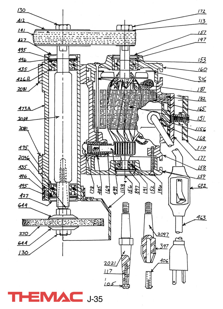 Themac J-35 Parts Diagram