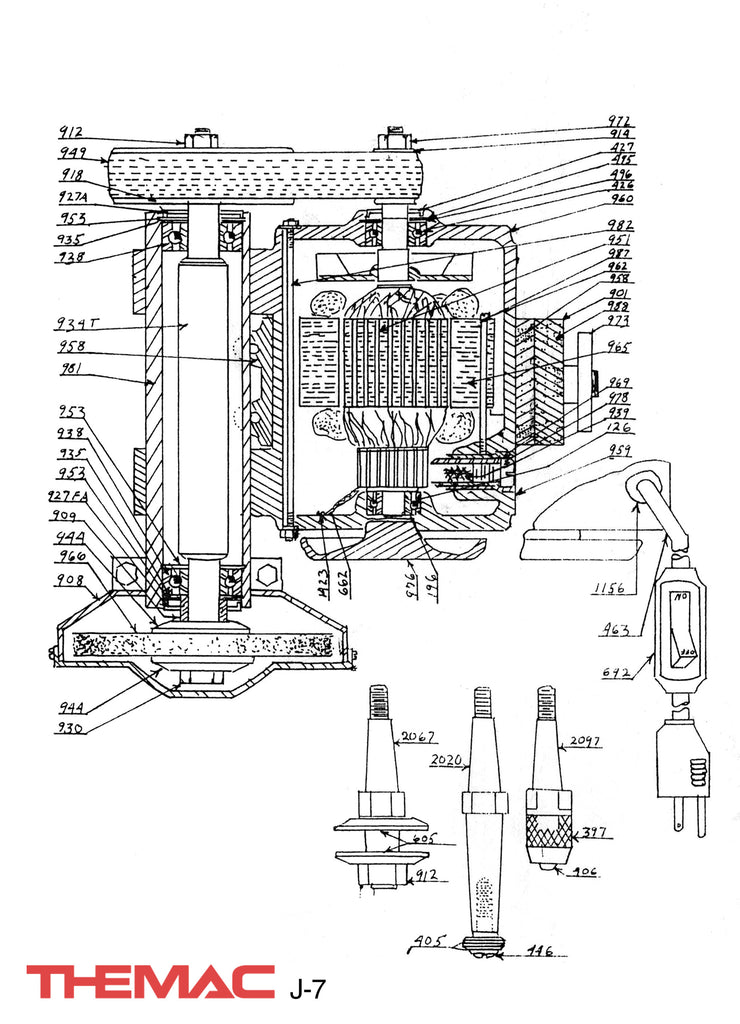 Themac J-7 Parts Diagram