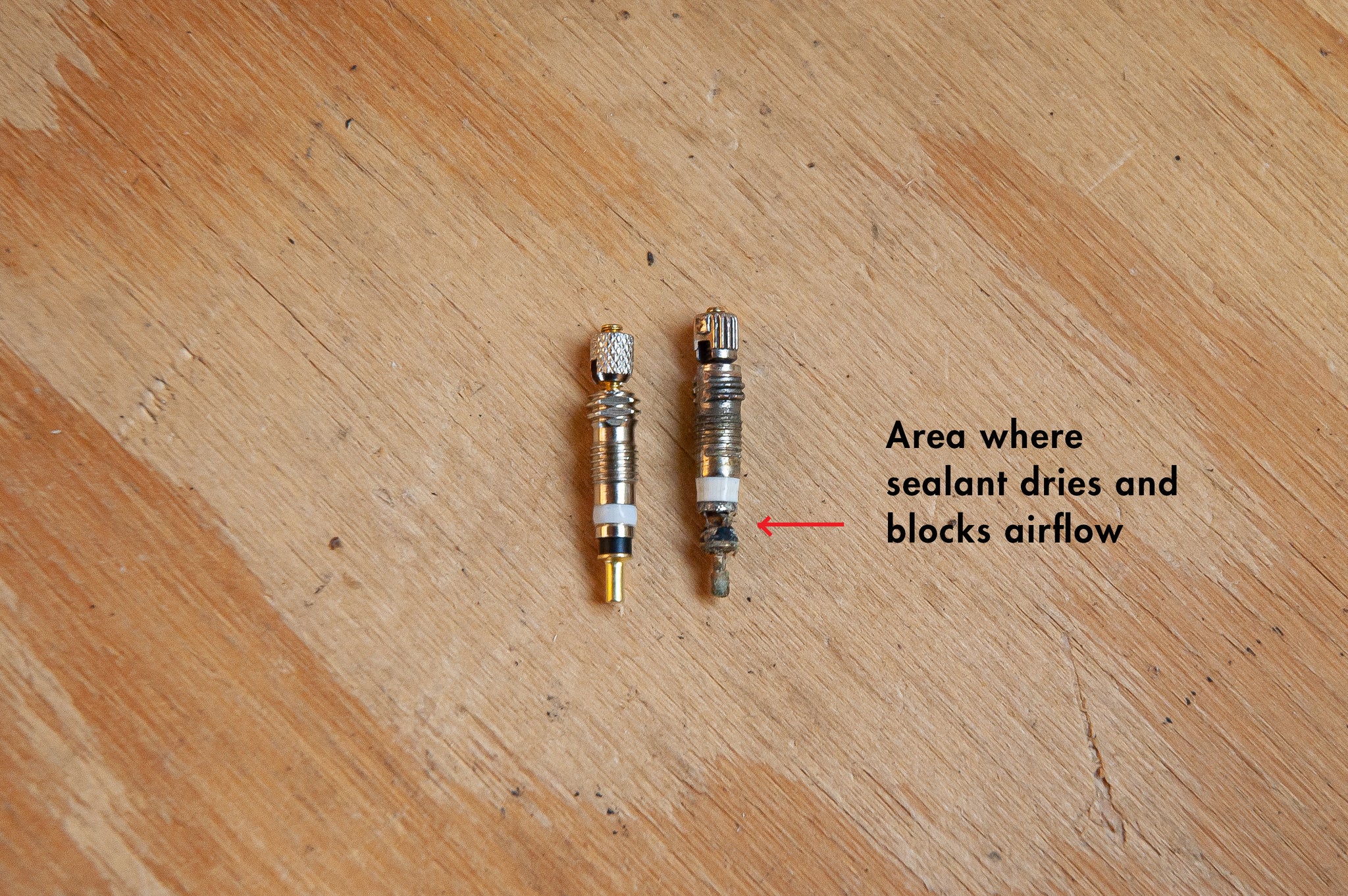 snek cycling clogged tubeless valve core