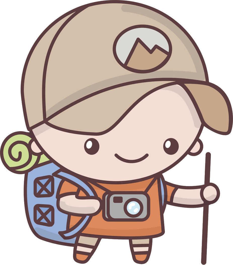 Cute Adorable Kawaii Adult Career Cartoon Emoji - Geographer Traveller –  Shinobi Stickers