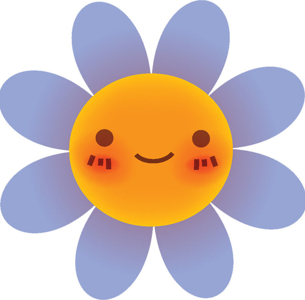 Cute Blushing Flower Cartoon Emoji #2 Vinyl Decal Sticker – Shinobi