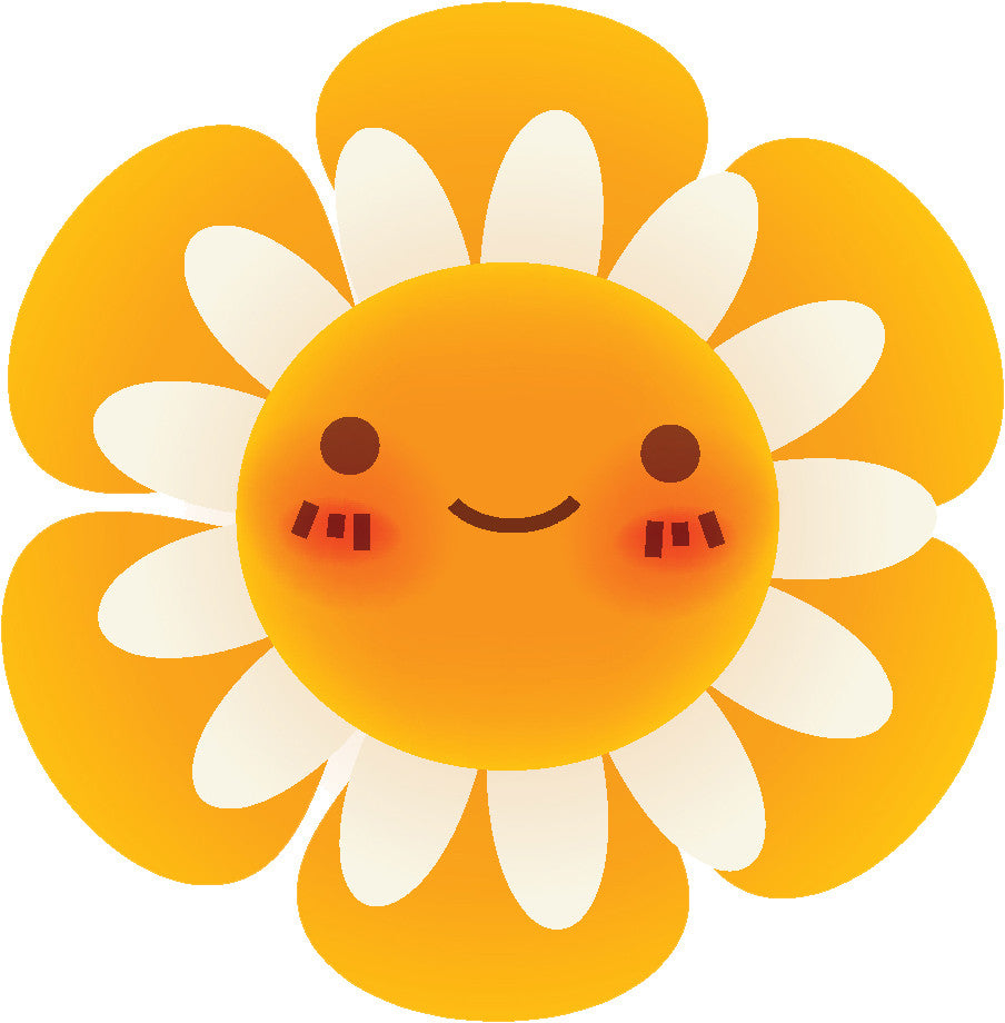 Cute Blushing Flower Cartoon Emoji #6 Vinyl Decal Sticker – Shinobi