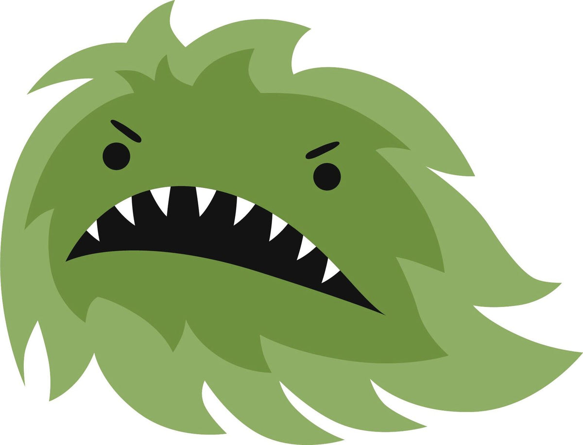 Cute Hairy Green Monster 1 Vinyl Decal Sticker – Shinobi Stickers