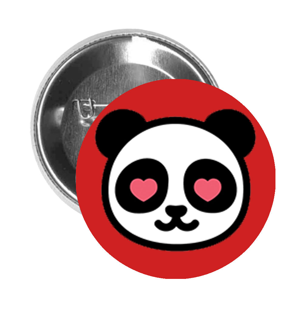 Round Pinback Button Pin Brooch Cute Simple Kawaii Panda Bear Cartoon –  Shinobi Stickers