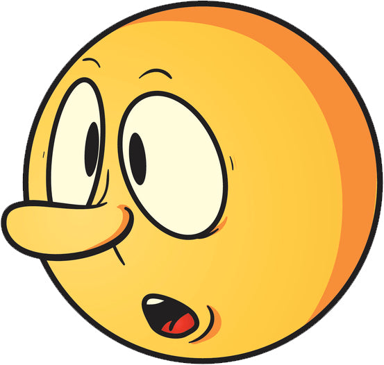 Super Silly Extreme Emoji Yellow Face Cartoon 8 Vinyl Decal Sticker