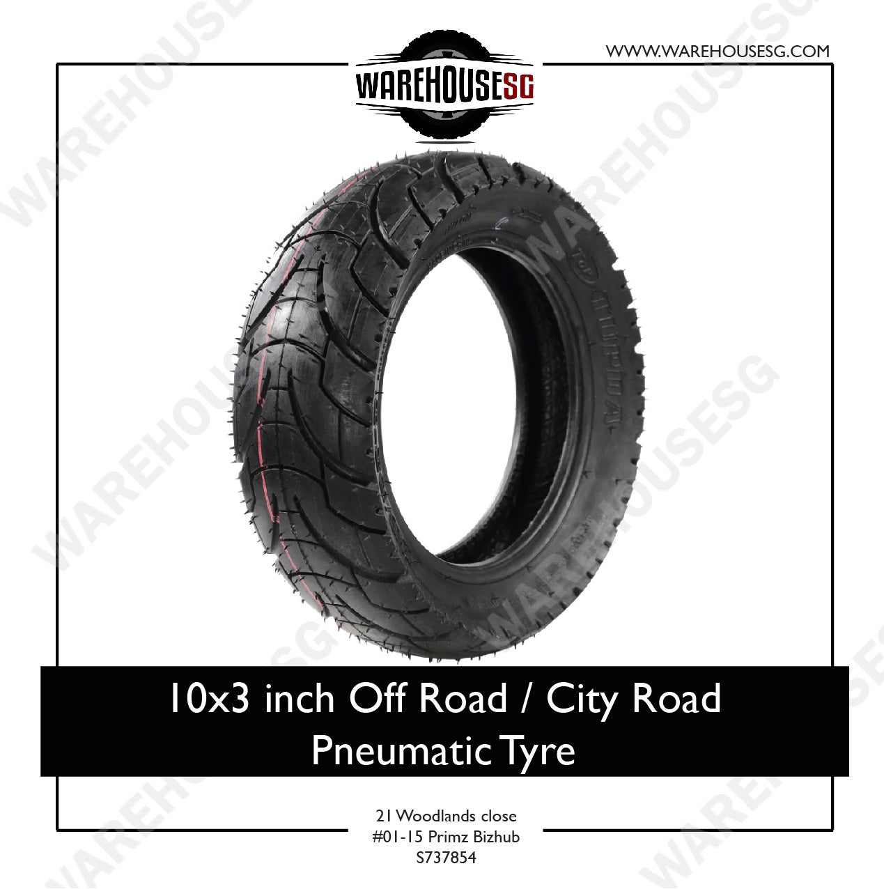 Alomejor Scooter Tire and Inner Tube 10 Inch Off Road City Road Tire Inner Tube Inflatable Tyre for Electric Scooter 