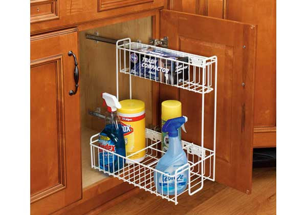 Rev A Shelf 548 Series Undersink Pullout Organizer White 548 10