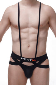 Jockstring Suspenbust Noir