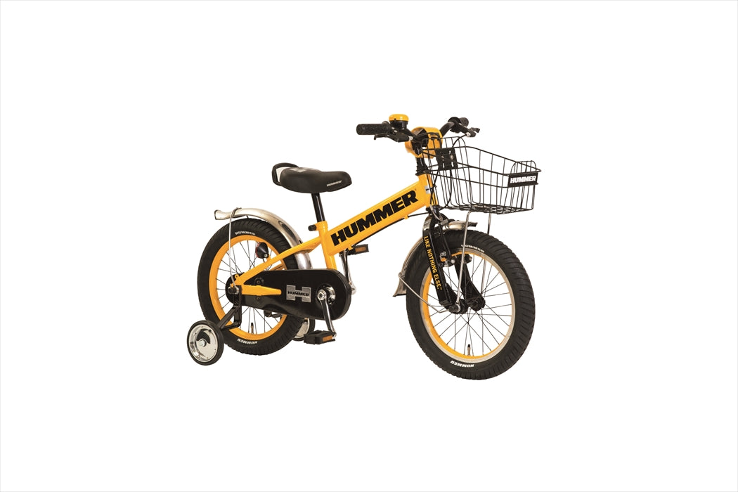 子供用 マウンテンバイク ハマー HUMMER 自転車 幼児 補助輪付き 自転車 子ども用 自転車 イエロー/黄色16インチ 自転車 ギアな