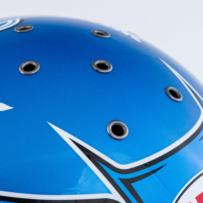 Bell KC7-CMR Champion Blue Youth Kart Helmet - Top Details - Fast Racer