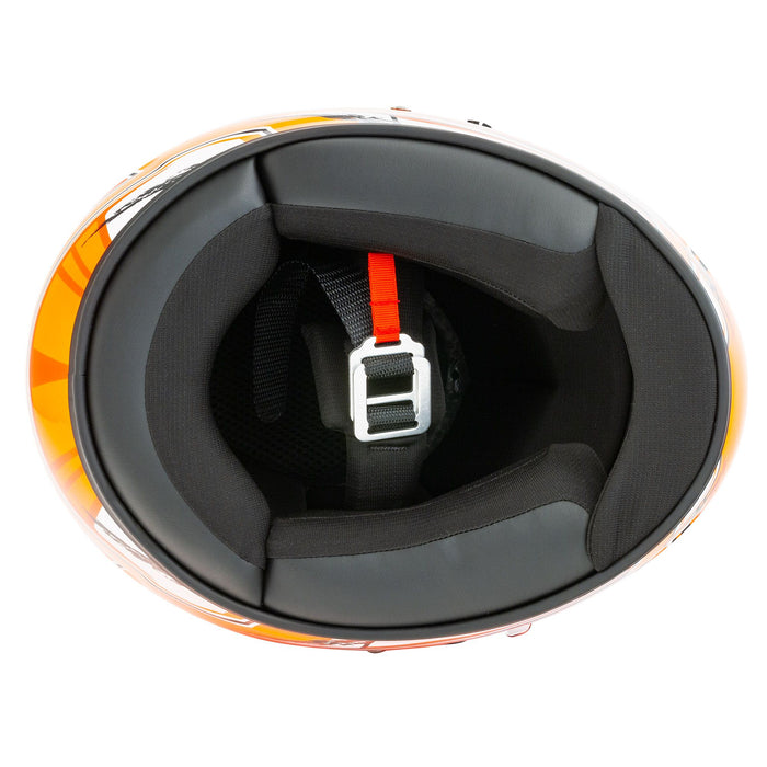Bell KC7-CMR Youth Kart Helmet - Champion Orange - Interior Lining - Fast Racer