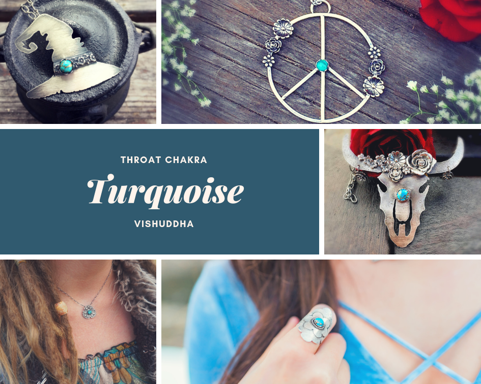 Bonfire Jewelry Design Necklaces and Ring in Turquoise 