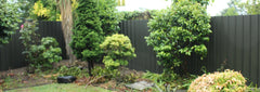 green five rib steel steel fence