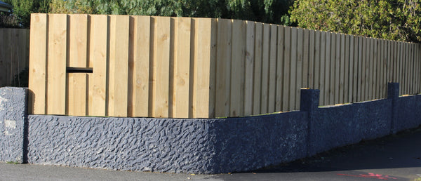 rough-sawn board and batten fence