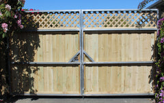gates on galvanized steel frame