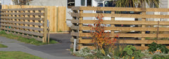 rustic post and rail fence