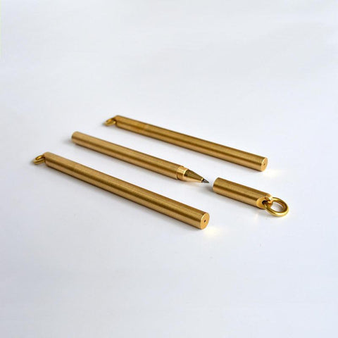 Milled Brass Refill Pen