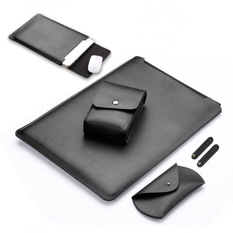 Pu Leather Laptop Case Set