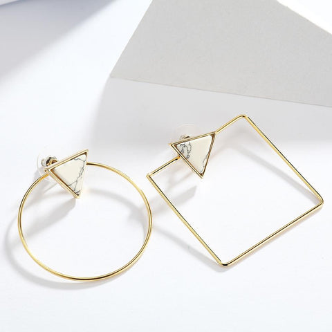 Viennois Gold Geometric Earrings
