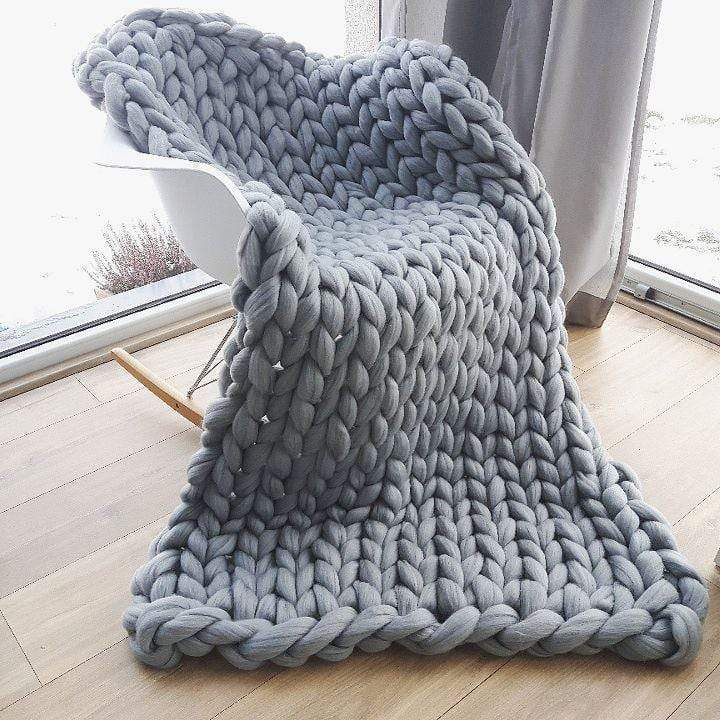 Handmade Chunky Knit Blanket Giant Knit Blanket Ts For Designers