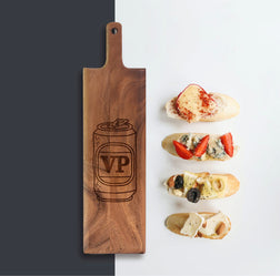 Personalised Baguette Paddle Serving Board - Funny Beer Style