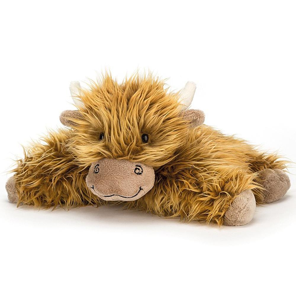 jellycat highland cow cushion