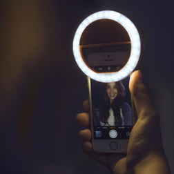 Smartphone Selfie LED Ring Light - - ThumbsUp! - Yellow Octopus