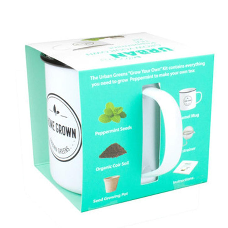 Grow Your Own Herbal Tea Kits | Urban Greens - Peppermint - Urban Greens - Yellow Octopus