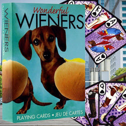 Wonderful Wieners Daschunds Playing Cards - - Aquarius - Yellow Octopus