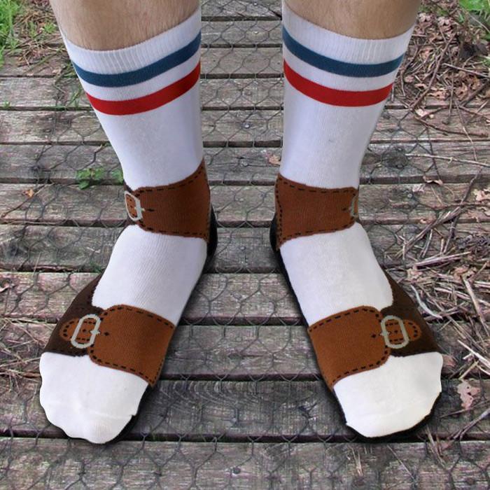sandals with socks