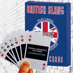 British Slang Playing Cards - - Lingo - Yellow Octopus