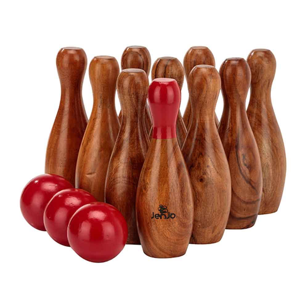 skittles wooden bowling game