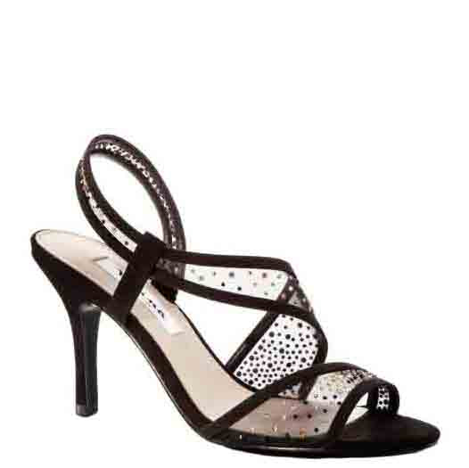 true black glam suede/hot fix mesh