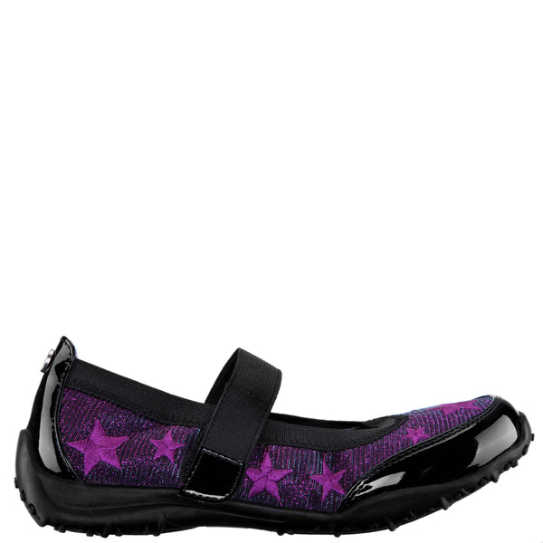 purple sparkle shoes