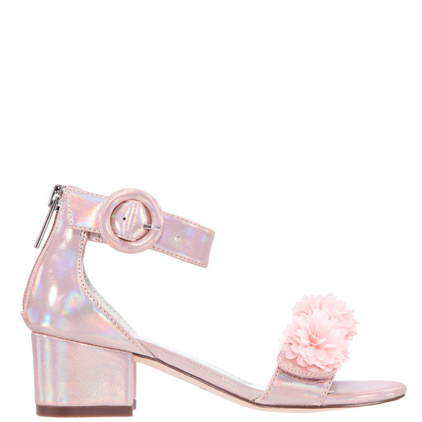 pink metallic shoes