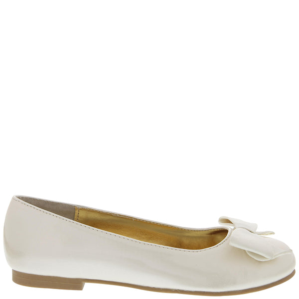 ivory patent shoes