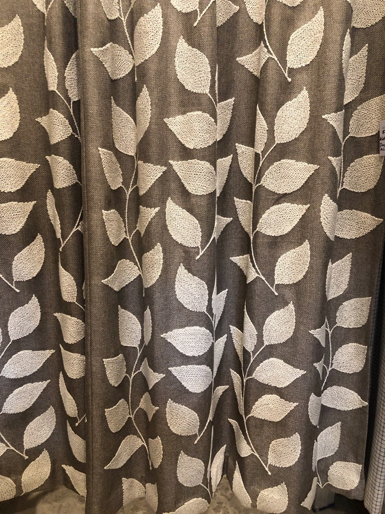 Embroidered Leaf Curtains