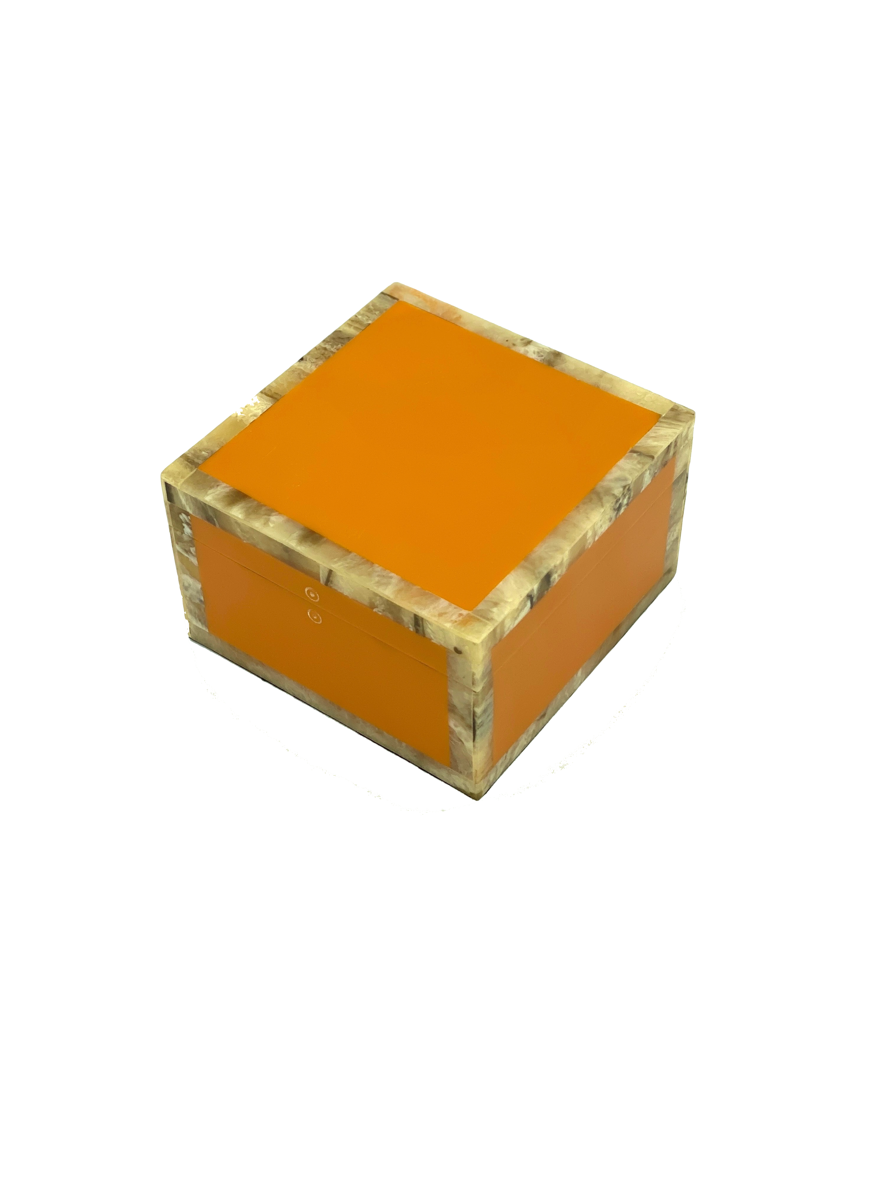 Small Tangerine Resin Box