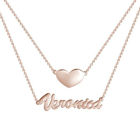 Personalized Name Necklace Rose Gold