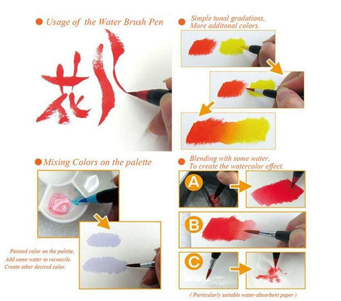 Watercolor Brush Pen Techniques
