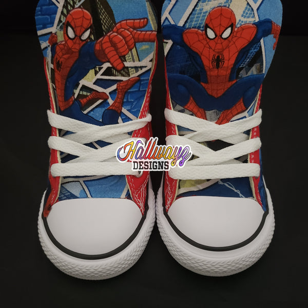 Spiderman Converse shoes – Hallwayz Designs