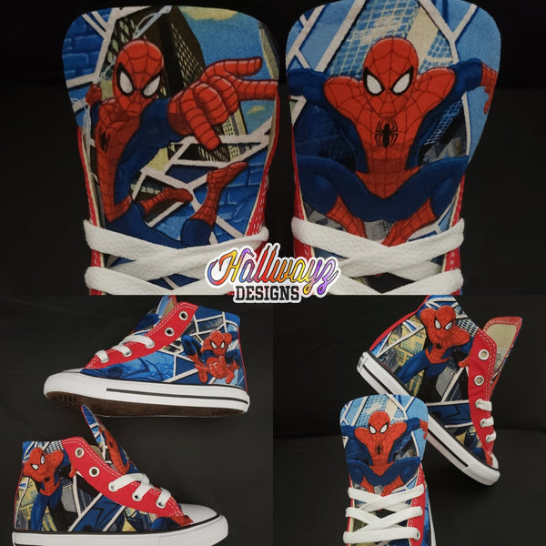 converse spiderman shoes