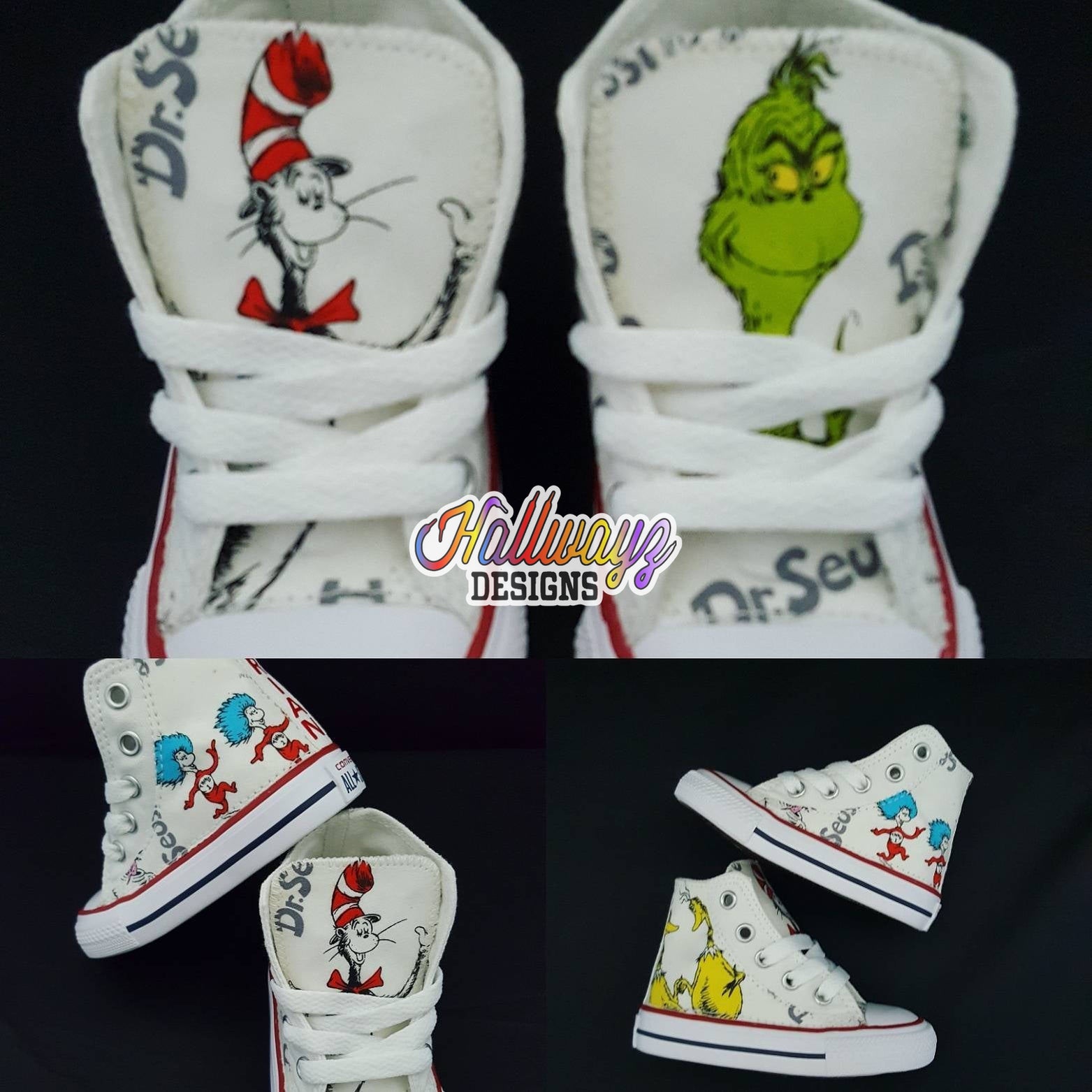 Dr.Seuss Converse Shoes Hallwayz Designs