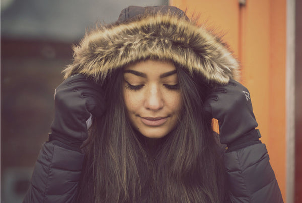 a girl in the winter jacket