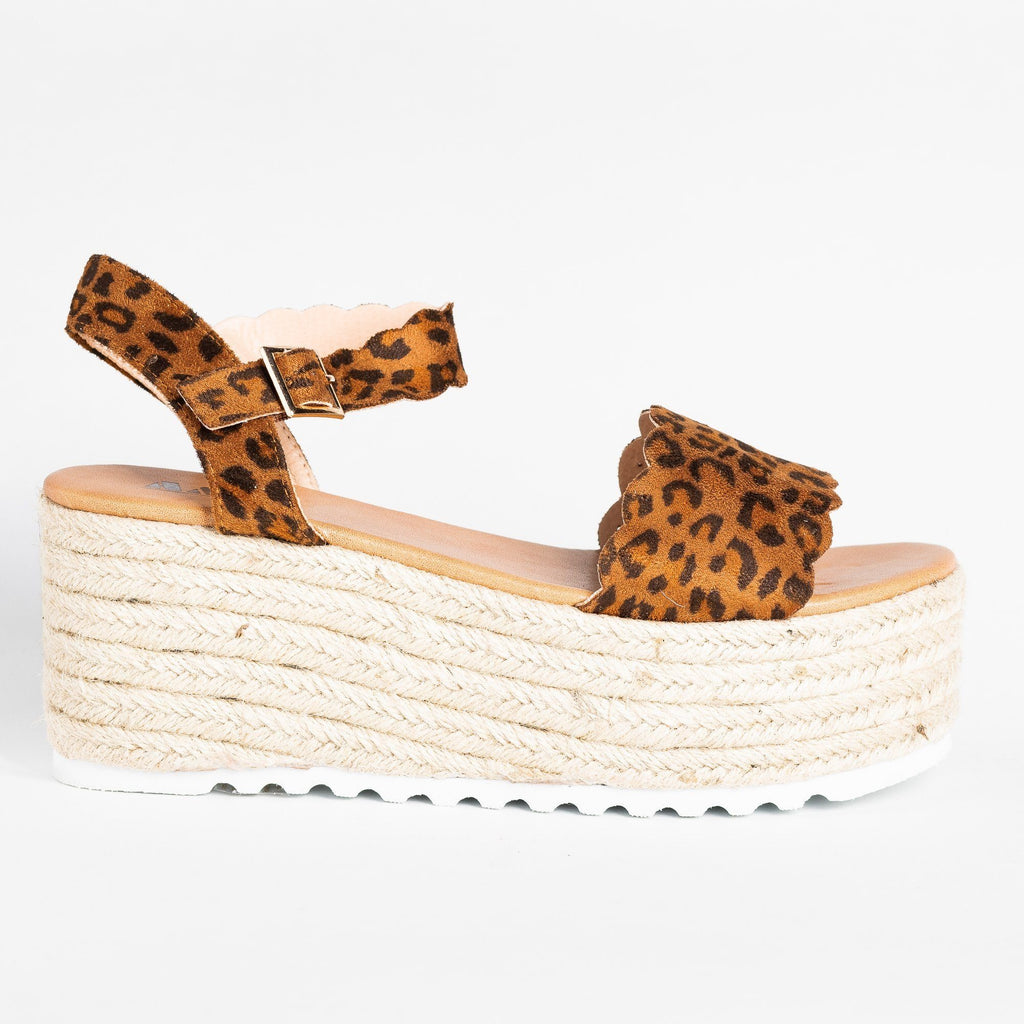 leopard espadrille platform