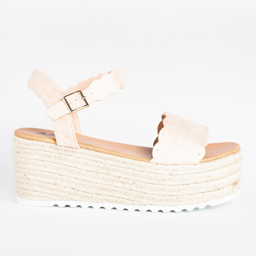 nude espadrille platform